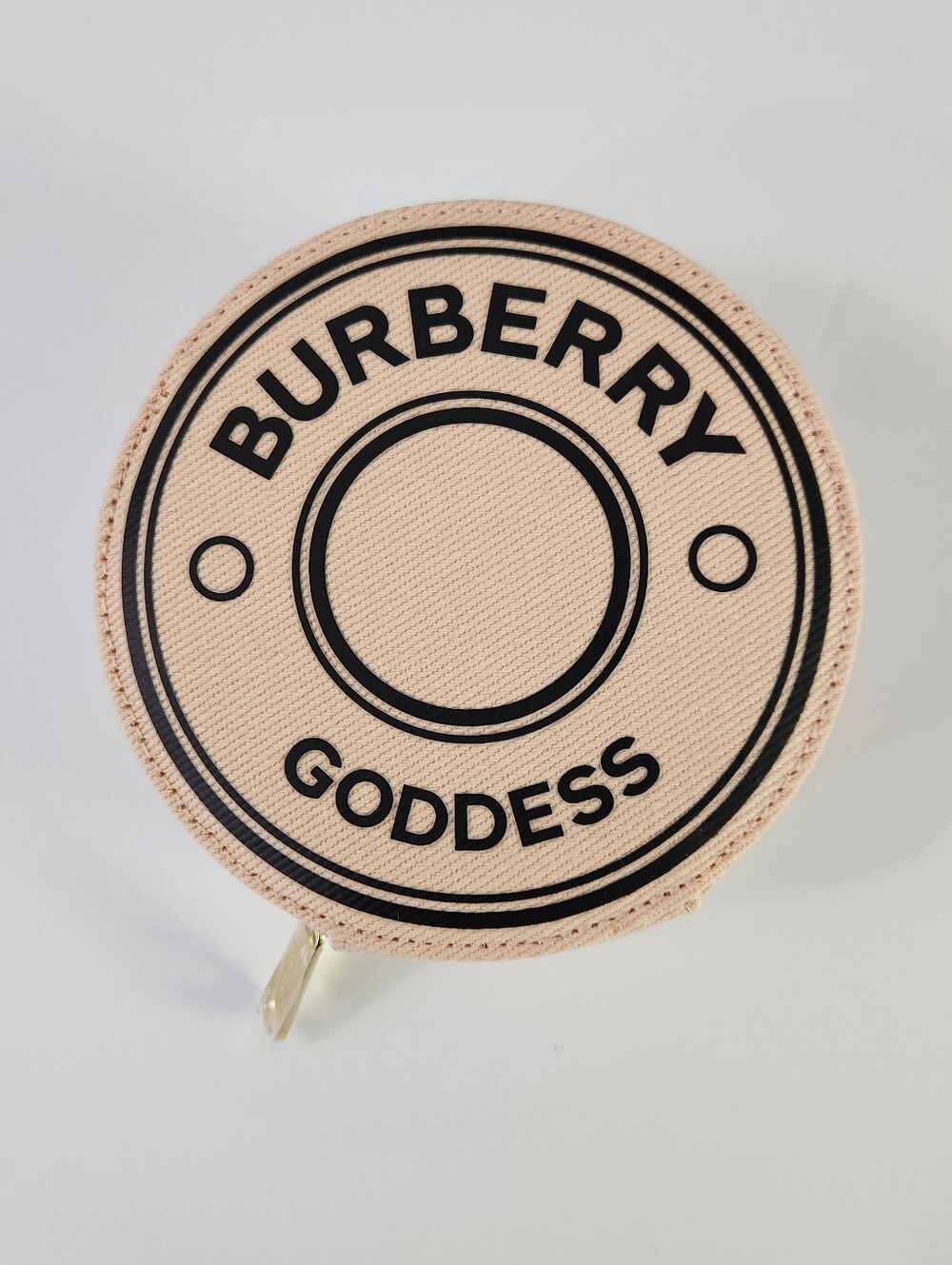 Burberry Goddess Round 5"  Travel Jewelry & Makeup Case Bag New